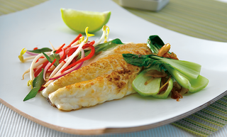 Ginger and Lime Snapper Fillets with Bok Choy