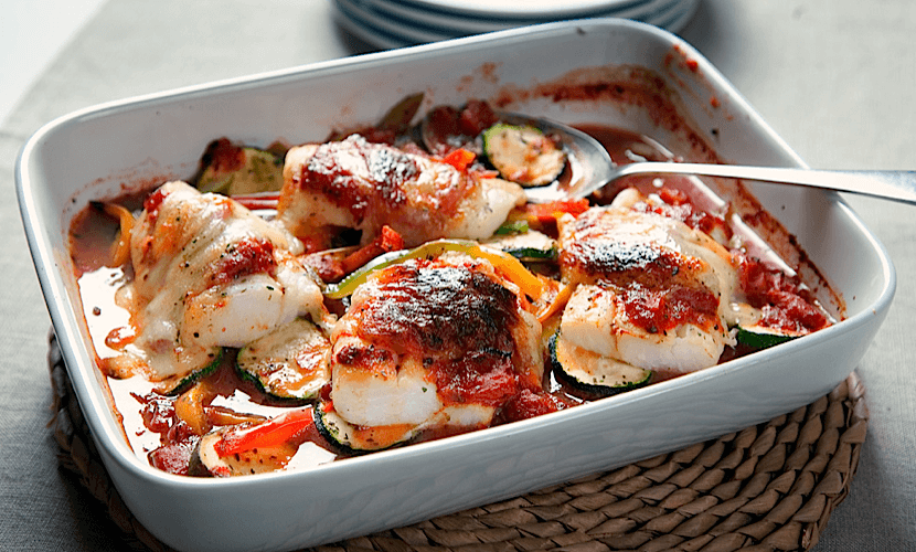 Mediterranean Fish Bake – Celebrity Slim