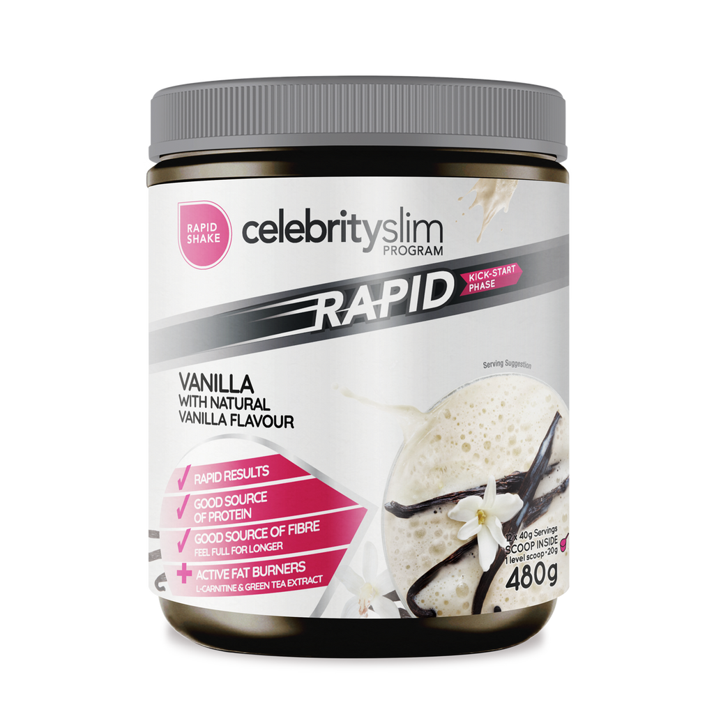 Rapid Vanilla Meal Replacement Shake 480g Celebrity Slim