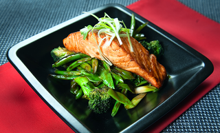 Asian Salmon with Stir-fried Vegetables