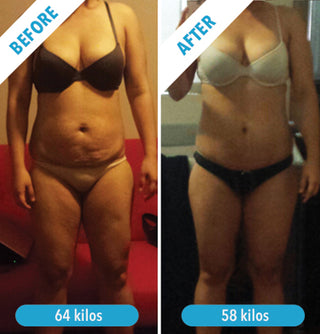 Erica lost 6kg in 6 weeks