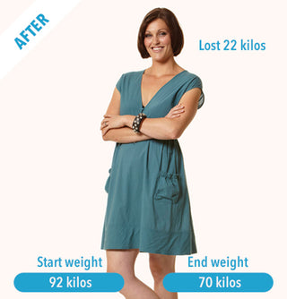 Corrin lost 22 kilos with Celebrity Slim*