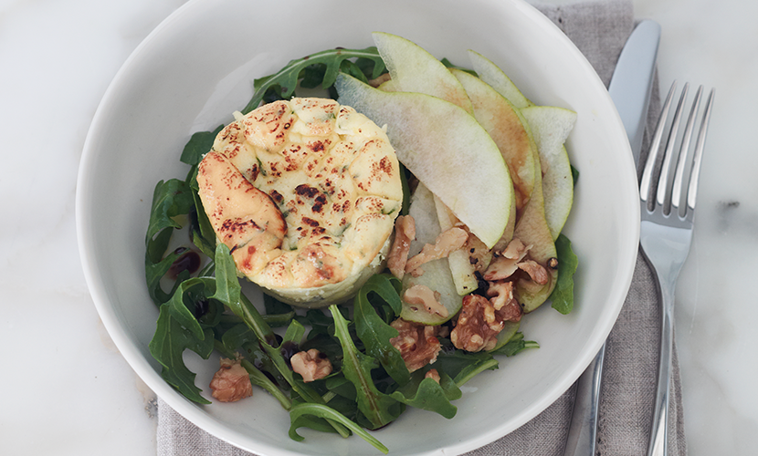 Baked Ricotta with Rocket & Pear Salad – Celebrity Slim