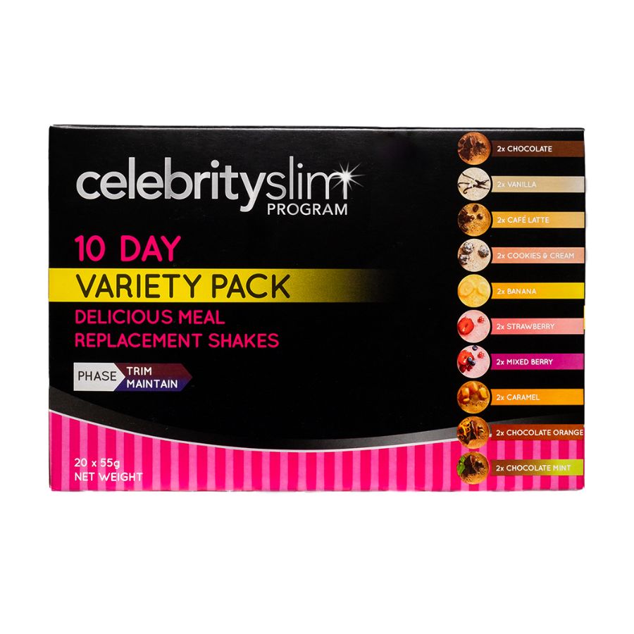 Celebrity Slim 10Day Assorted Pack Meal Replacement Shakes