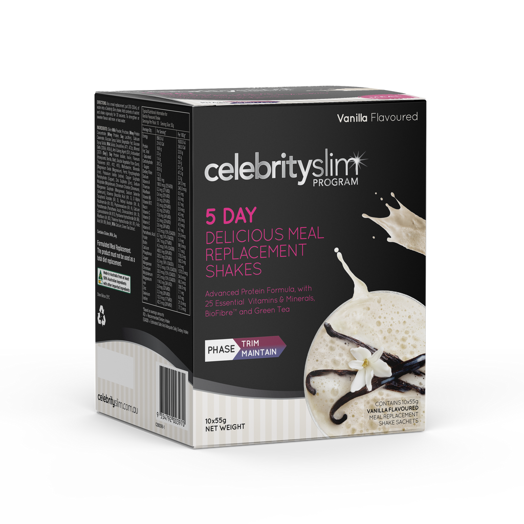 5 Day Vanilla Meal Replacement Shakes Celebrity Slim